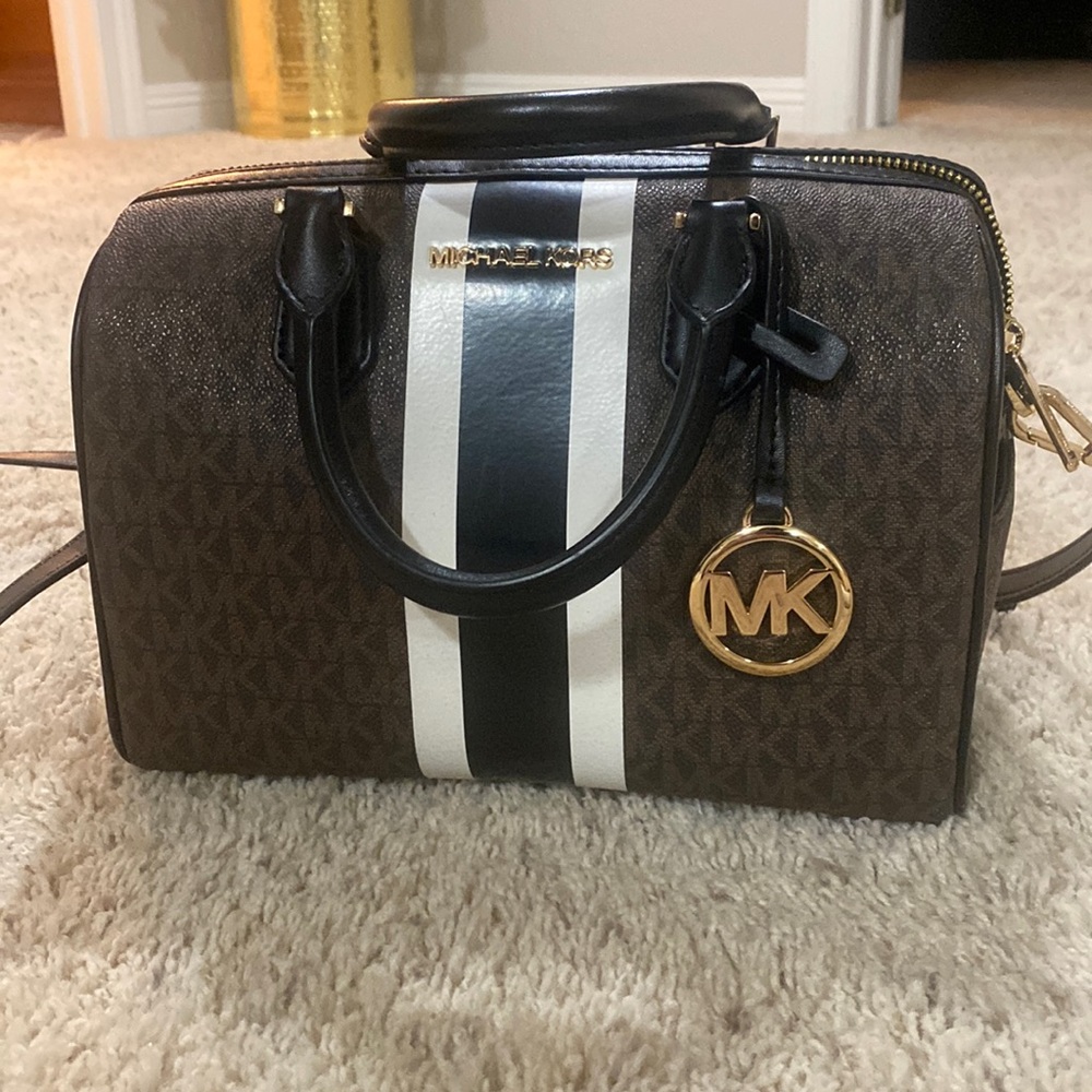 MK monogram satchel
